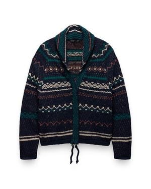 Prana Arctic Poppy Sweater Cardigan - Blue