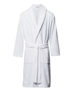 Hanro Robe Selection Plush Cotton Terry Velour Robe - White