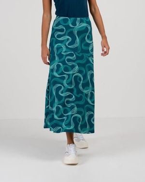 Kettlewell Lena Print Maxi Skirt - Blue