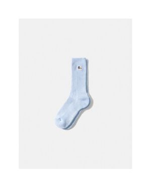 Edmmond Studios Duck Logo Ribbed Crew Socks - Blue