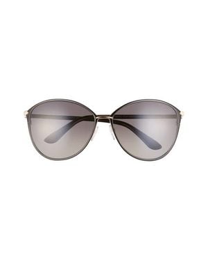 Tom Ford Penelope 59Mm Gradient Polarized Cat Eye Sunglasses - Gray