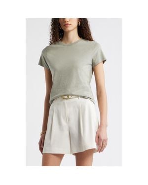Nordstrom Pima Cotton Slub Crewneck T-Shirt - Gray