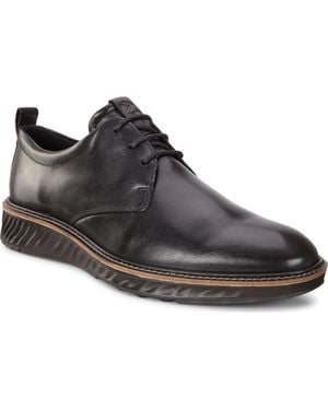 Ecco St.1 Hybrid Plain Toe Derby - Brown