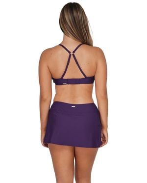 Sunsets Sporty Swim Skirt Bottoms - Purple
