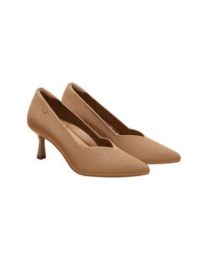 VIVAIA Anna Pointed Toe Mid Heels - Brown