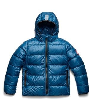 Canada Goose Kids' Crofton Water Repellent 750 Fill Power Down Recycled Nylon Puffer Jacket - Blue