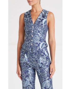 Temperley London Francis Suit Vest - Blue