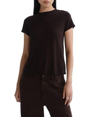Agolde Long Line Adine Tee - Black