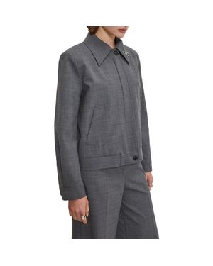 Ottod'Ame Jacket With Collar - Gray