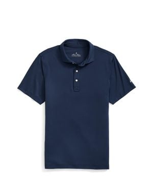 Brooks Brothers Solid Performance Series Polo - Blue