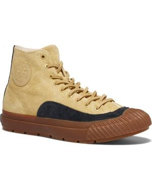PF Flyers Grounder Field-Spec High Top Suede Sneaker - Yellow