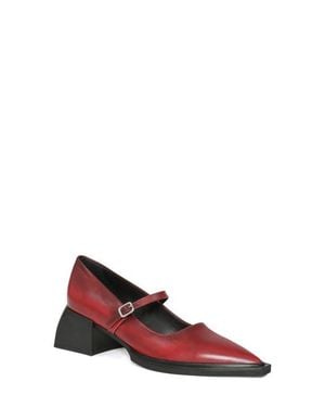 Vagabond Shoemakers Vivian Pointed Toe Mary Jane Pump - Red