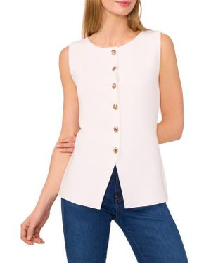 Ted Baker Sleeveless Button-Up Shirt - Blue