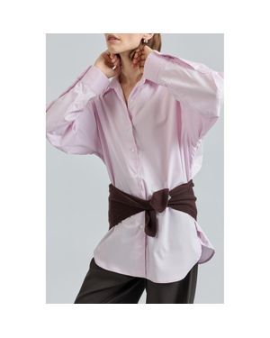 ALMINA CONCEPT Oversized Shirt - Purple