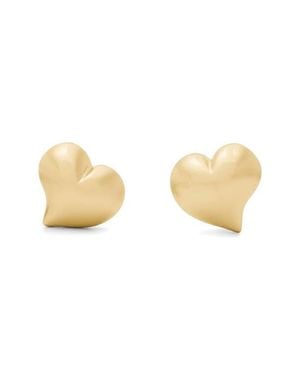 Kate Spade Puffy Heart Stud Earrings - Natural