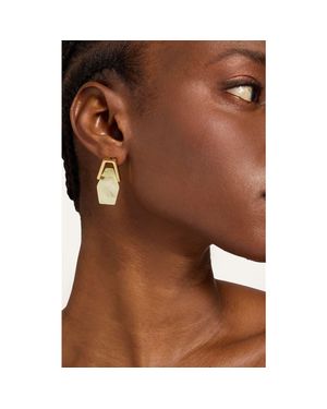 La DoubleJ Portal Earrings - Brown