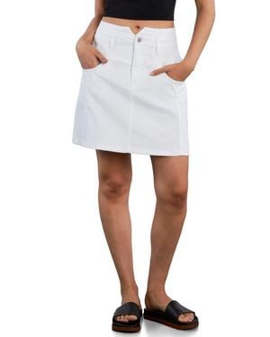 Wash Lab Denim Penelope Denim Miniskirt - White