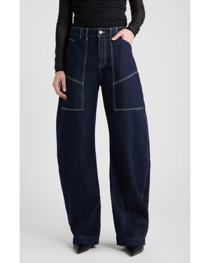 BOSS Cargo Balloon Jeans - Blue