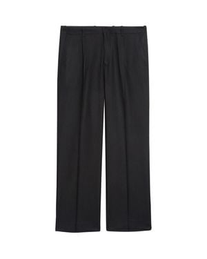 Our Legacy Borrowed Stripe Wide Leg Chinos - Blue
