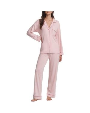 Eberjey Gisele Jersey Pajamas - Pink