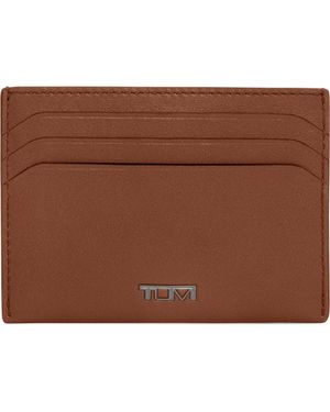 Tumi Nassau Slim Leather Card Case - Brown