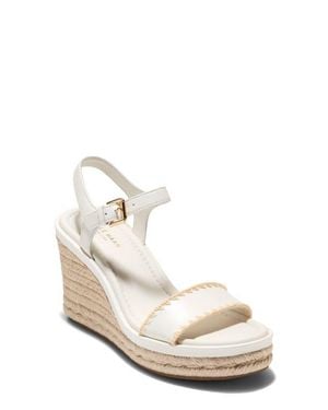 Cole Haan Asbury Cloudfeel Wedge Sandal - White