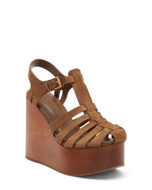 FARM Rio Fisherman Wedge Sandal - Brown