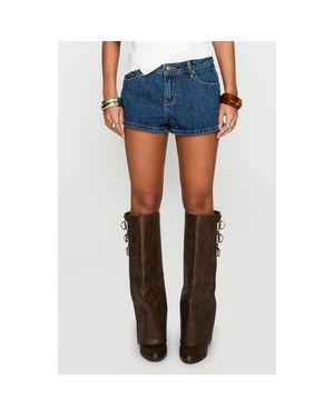 Princess Polly Dreamful Denim Shorts - Blue