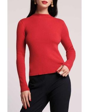 Frances Valentine Marie Sweater Long Sleeve - Red