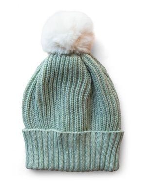 Sunshine Studios Snow Bunny Pom Hat - Blue