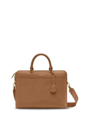 Maison De Sabre Leather Laptop Bag - Brown