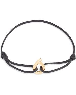 Tabayer Waxed Cotton Cord Bracelet - Metallic