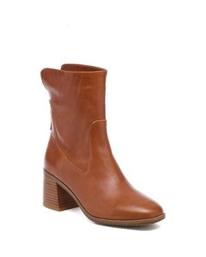 Kelsi Dagger Brooklyn Island Block Heel Bootie - Brown