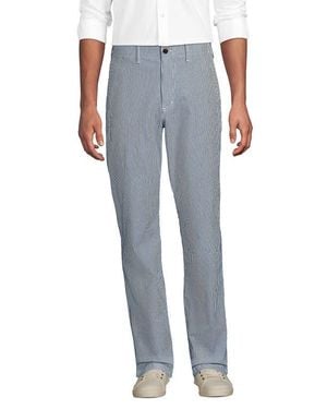 Lands' End Knockabout Comfort Waist Classic Fit Chino Pant - Blue