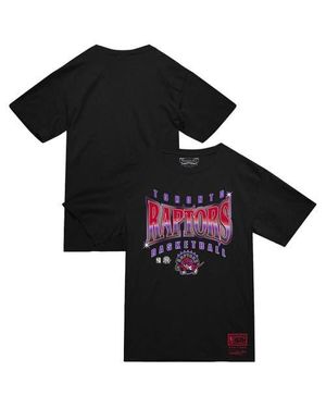 Mitchell & Ness Toronto Raptors Worldwide Collection Glow Up T-Shirt - Black