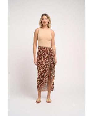 Guadalupe Pareo Skirt - Red