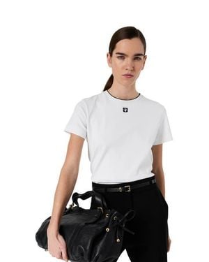 Gerard Darel Maiane Monogram Logo T-Shirt - White