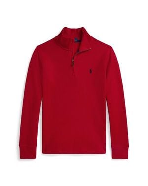Polo Ralph Lauren Kids' Estate Cotton Quarter Zip Pullover - Red
