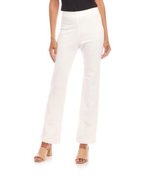 Karen Kane Stretch Twill Bootcut Pants - White