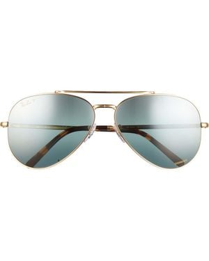 Ray-Ban New Aviator 62Mm Polarized Oversize Pilot Sunglasses - Green