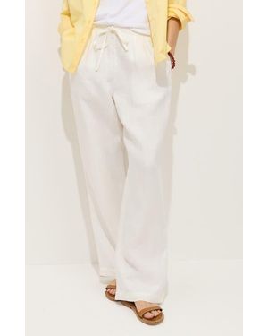 Alex Mill Hudson Linen Drawstring Pants - White