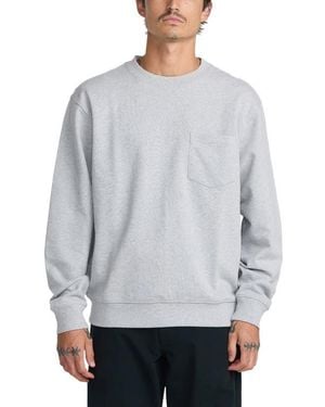RVCA Dayshift Pocket Crewneck Sweatshirt - Gray