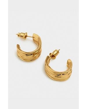 Katie Loxton Cleyo Hoop Earrings - Metallic