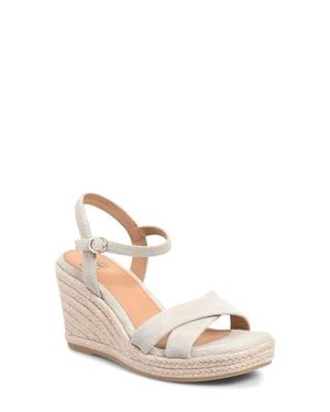 Söfft Neely Slingback Espadrille Platform Wedge Sandal - Pink