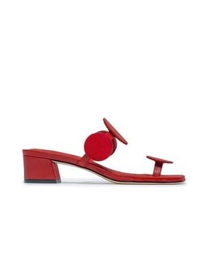 Bernardo Jupiter Moon Heeled Sandal - Red