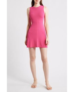 Solid & Striped The Lucerne Sleeveless Knit Minidress - Pink