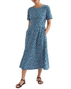 Seasalt Cornwall Tilly Floral Midi Dress - Blue
