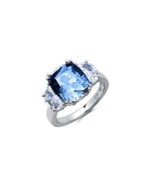 Crislu Synthetic Quartz Cocktail Ring - Blue