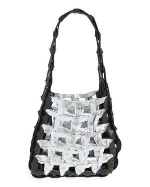 SC103 Links Leather Shoulder Bag - White