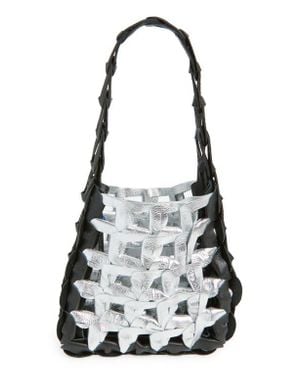 SC103 Links Leather Shoulder Bag - White